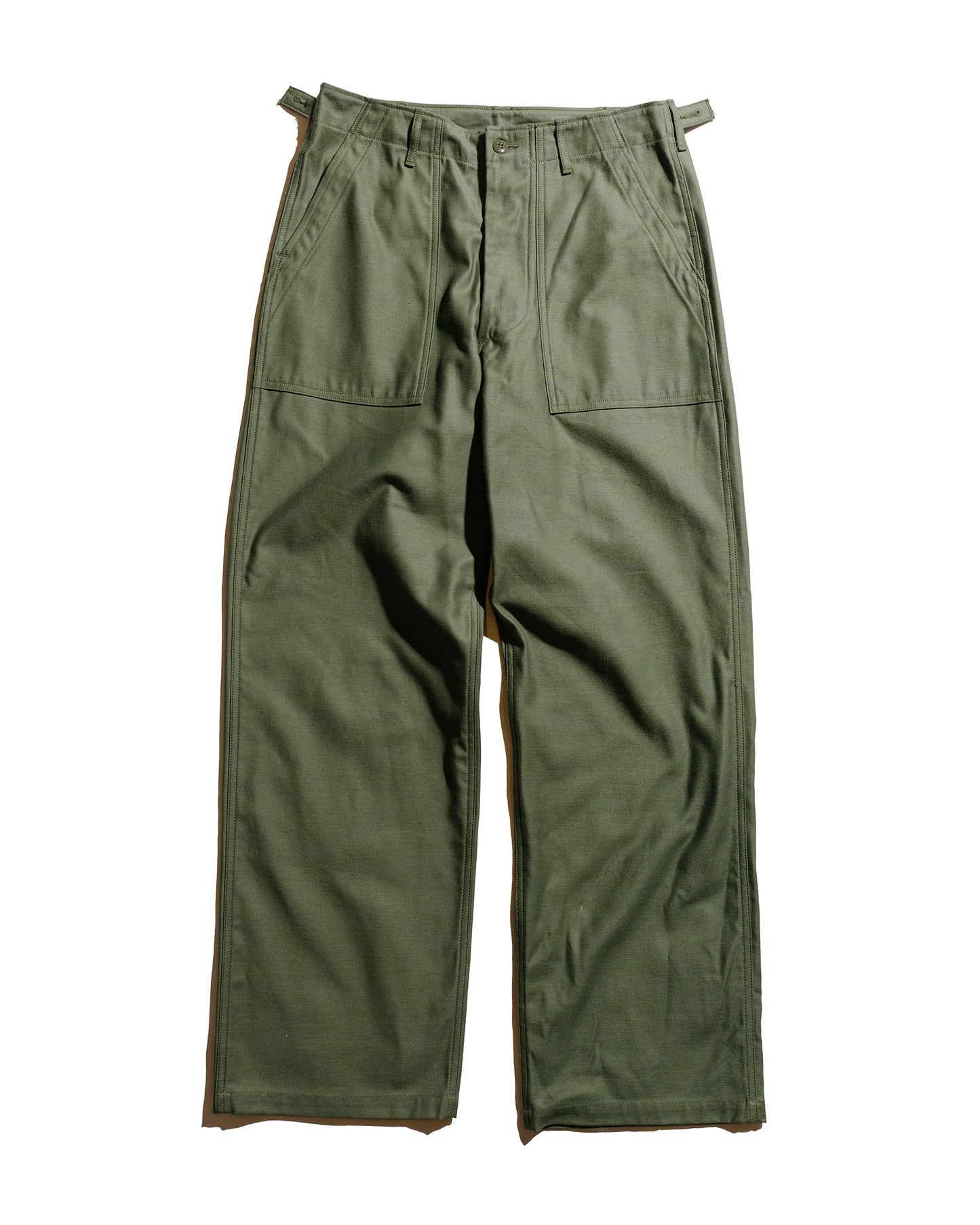 lost & found The Real McCoy's The Real McCoy's MP23003 Trousers, Men's, Cotton Sateen, OG-107 Olive