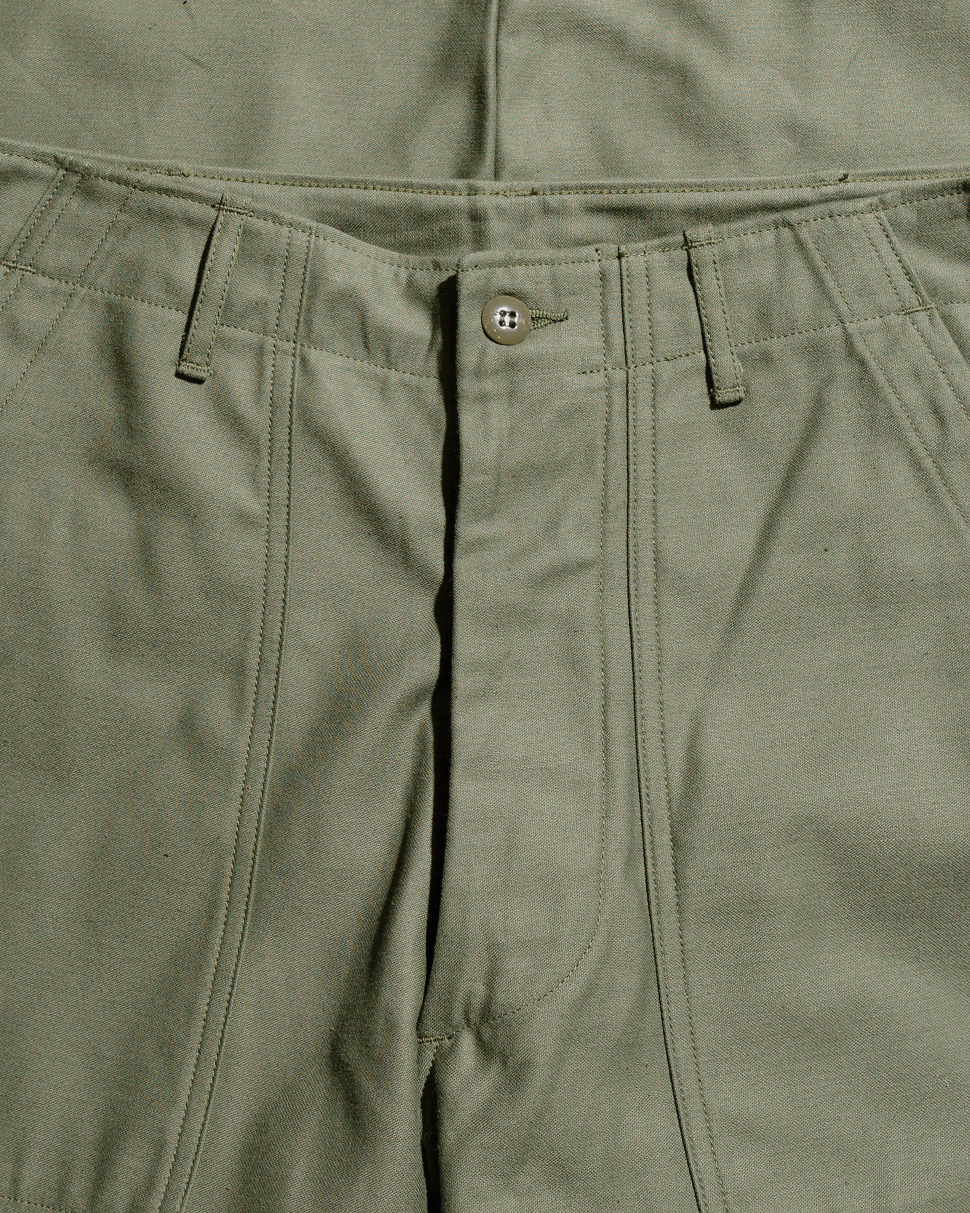 lost & found The Real McCoy's The Real McCoy's MP23003 Trousers, Men's, Cotton Sateen, OG-107 Olive