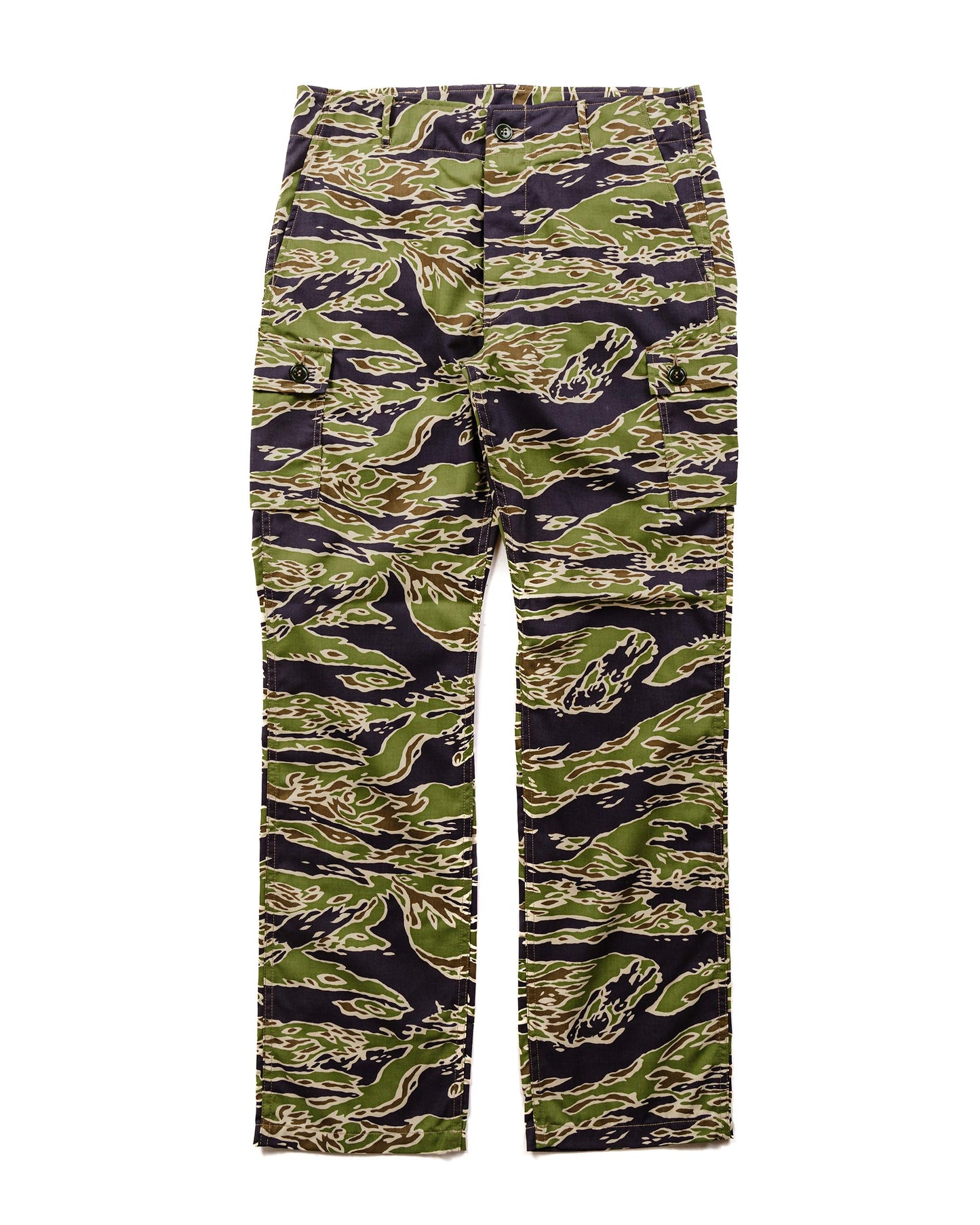 lost & found The Real McCoy's The Real McCoy's MP23004 Tiger Camouflage Trousers / Late War Green
