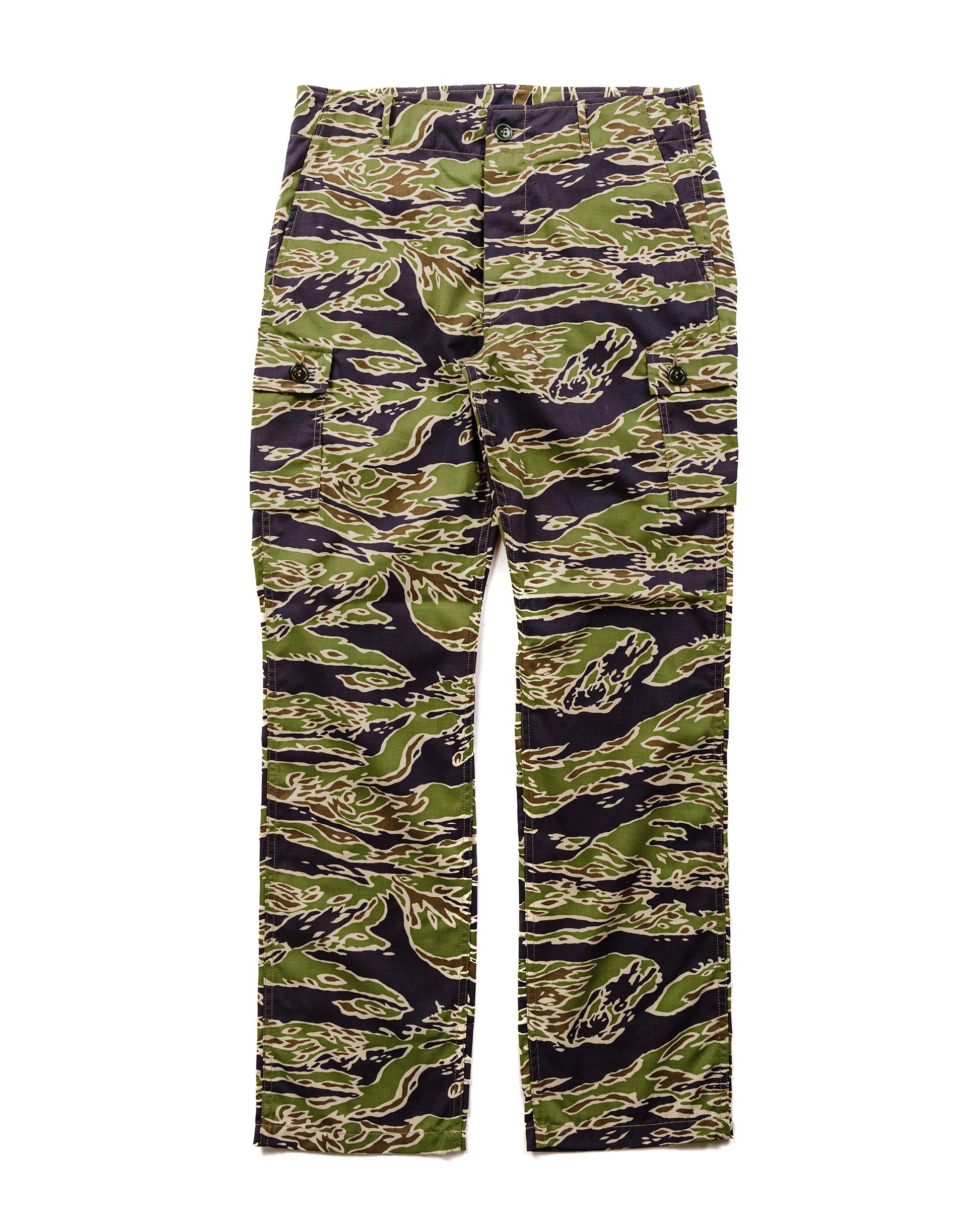 lost & found The Real McCoy's The Real McCoy's MP23004 Tiger Camouflage Trousers / Late War Green