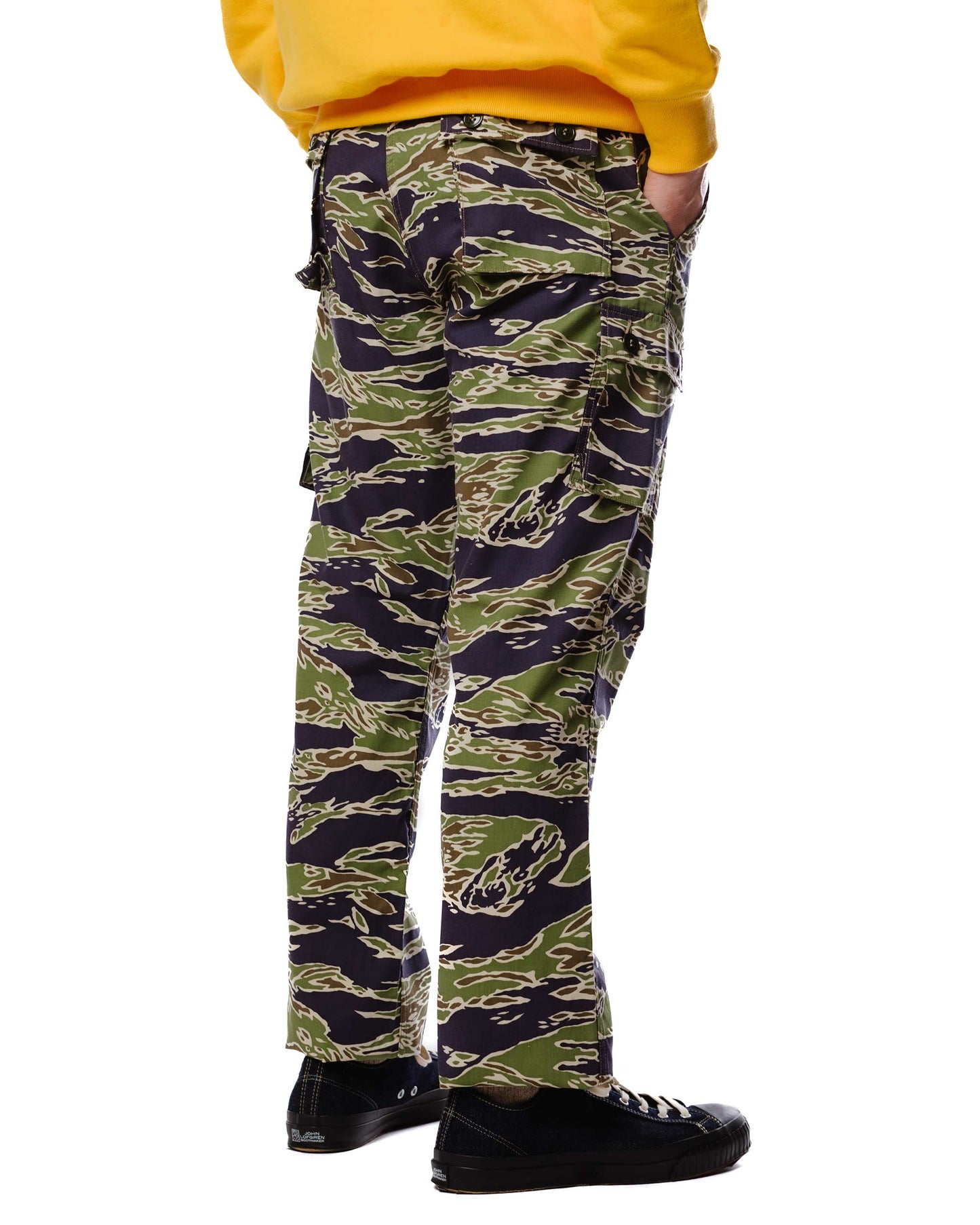 lost & found The Real McCoy's The Real McCoy's MP23004 Tiger Camouflage Trousers / Late War Green