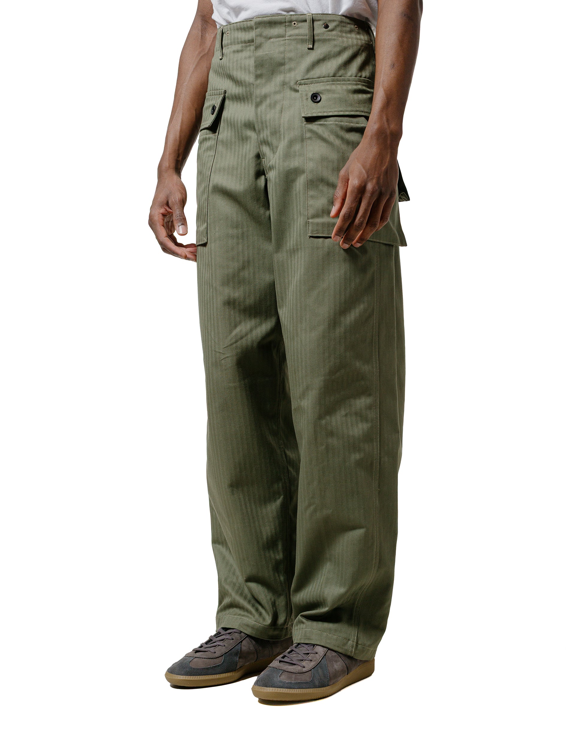 lost & found The Real McCoy's The Real McCoy's MP23006 P-44 Utility Trousers Sage Green