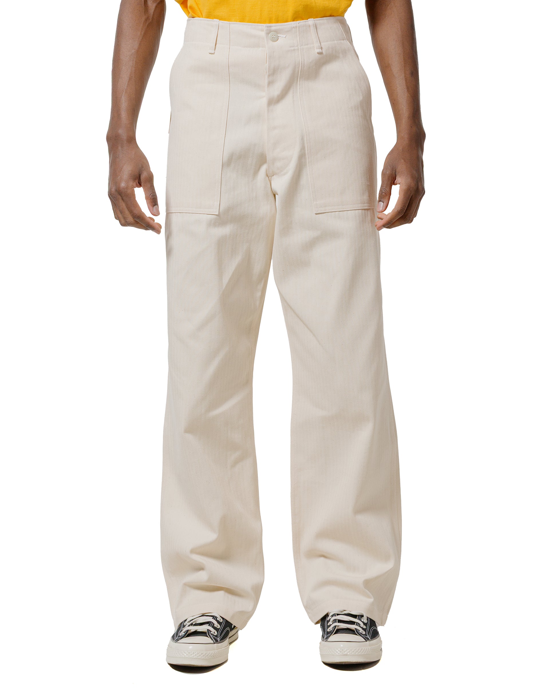 lost & found The Real McCoy's The Real McCoy's MP23017 Utility Trousers / White HBT Ecru