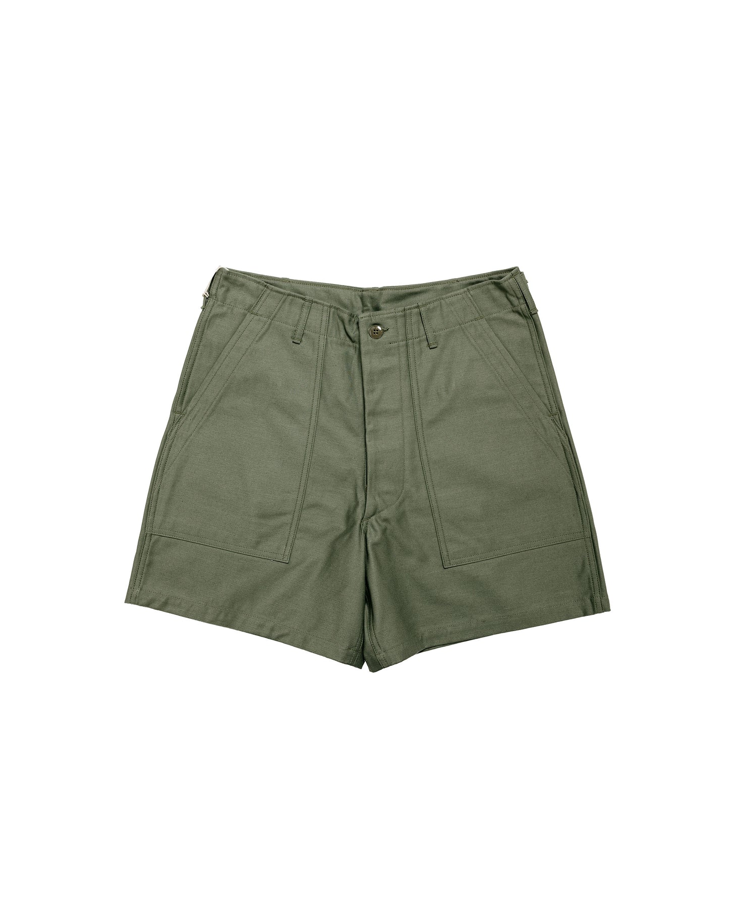 The Real McCoy's MP24004 Utility Shorts  Cotton Sateen Olive