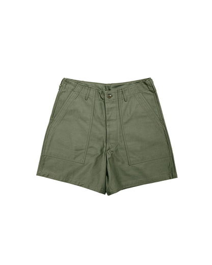 The Real McCoy's MP24004 Utility Shorts  Cotton Sateen Olive
