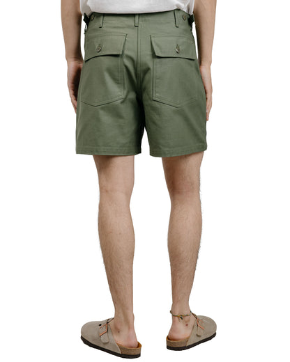The Real McCoy's MP24004 Utility Shorts  Cotton Sateen Olive