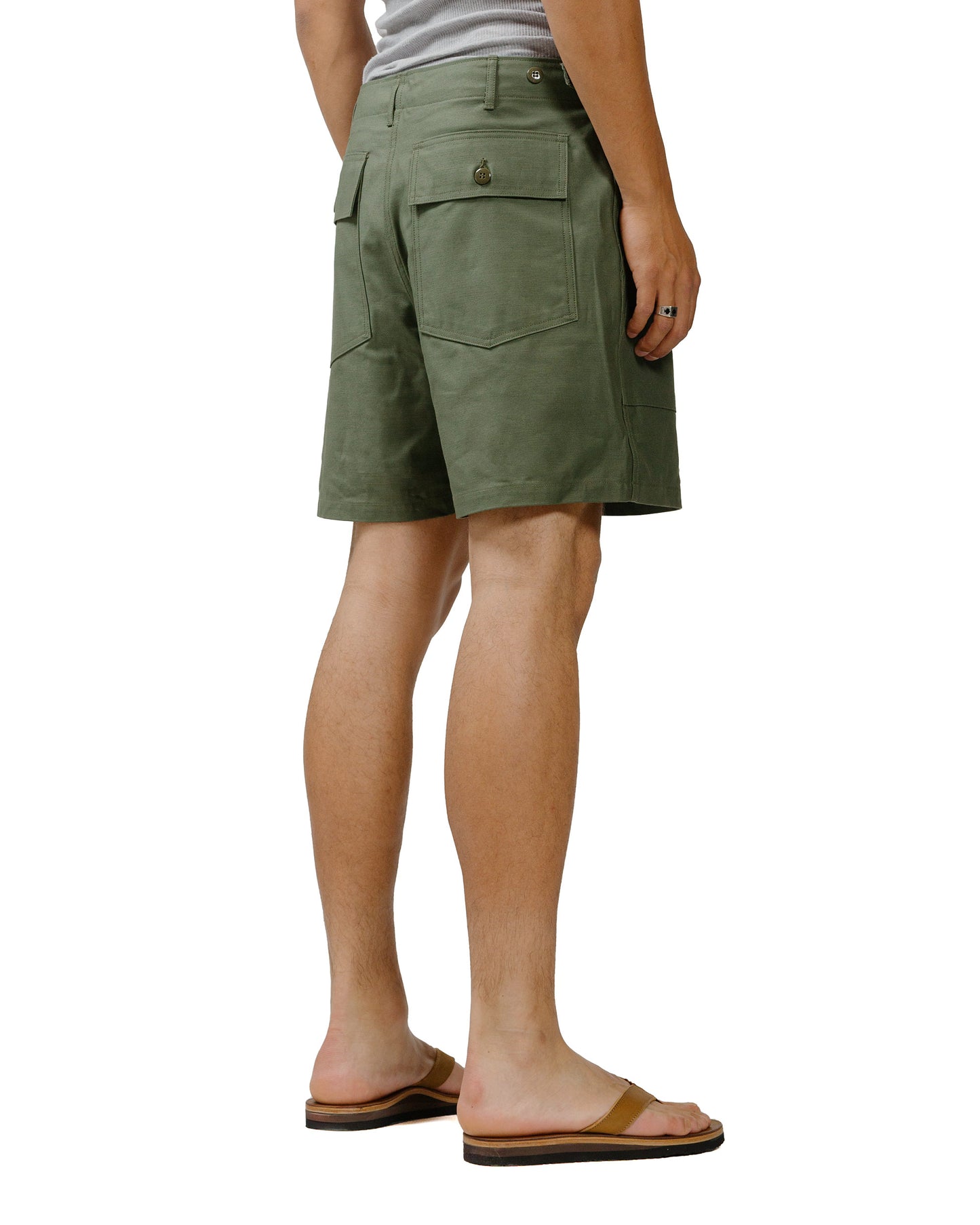 lost & found The Real McCoy's The Real McCoy's MP24004 Utility Shorts / Cotton Sateen Olive
