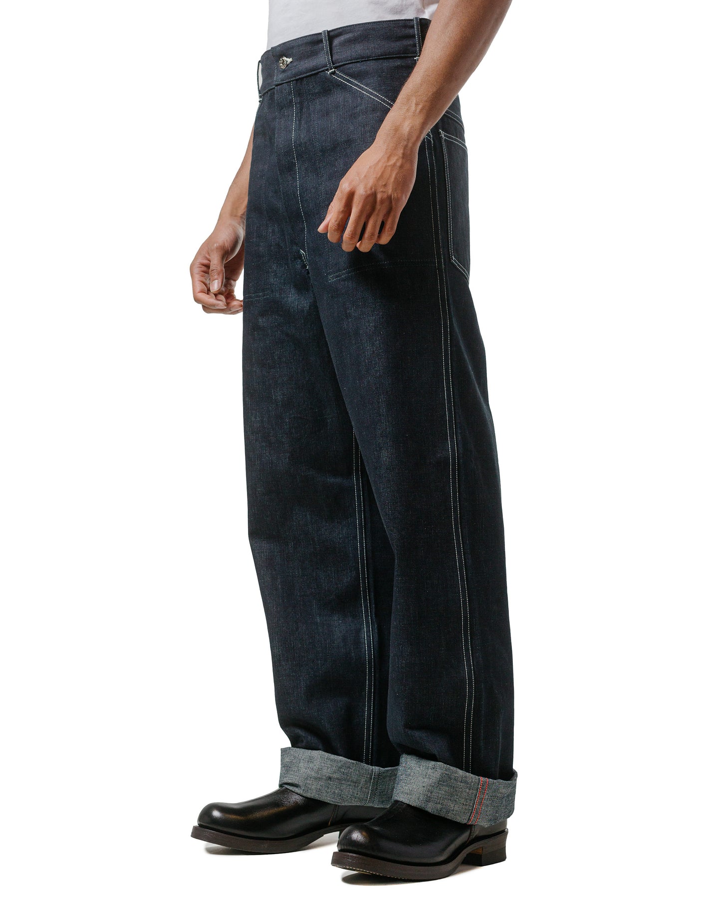 lost & found The Real McCoy's The Real McCoy's MP24005 WWII Denim Work Trousers Indigo