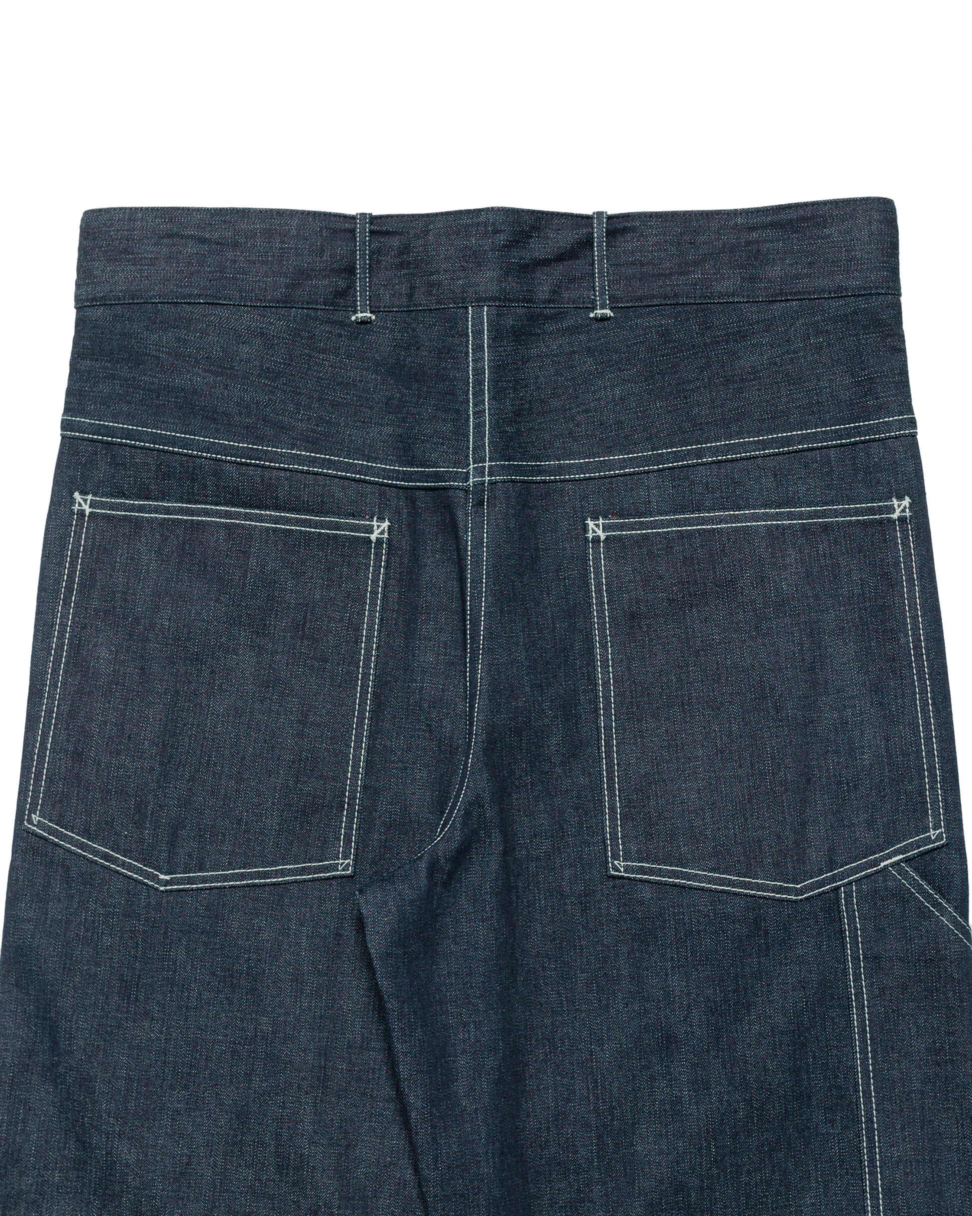 The Real McCoy's MP24005 WWII Denim Work Trousers Indigo back close