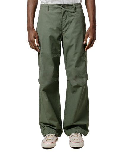 lost & found The Real McCoy's The Real McCoy's MP25001 Trouser, Man's, Cotton Rip-Stop Poplin Olive