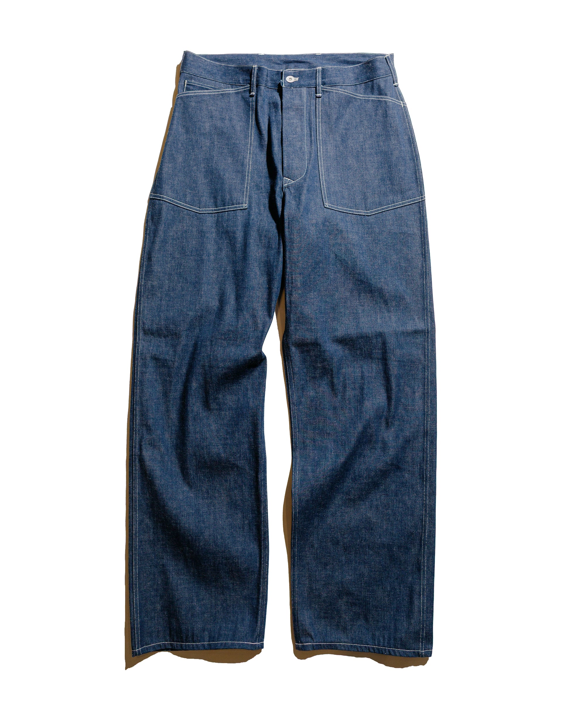 lost & found The Real McCoy's The Real McCoy's MP25002 Trousers, Working, Denim, Blue Indigo
