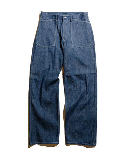 lost & found The Real McCoy's The Real McCoy's MP25002 Trousers, Working, Denim, Blue Indigo
