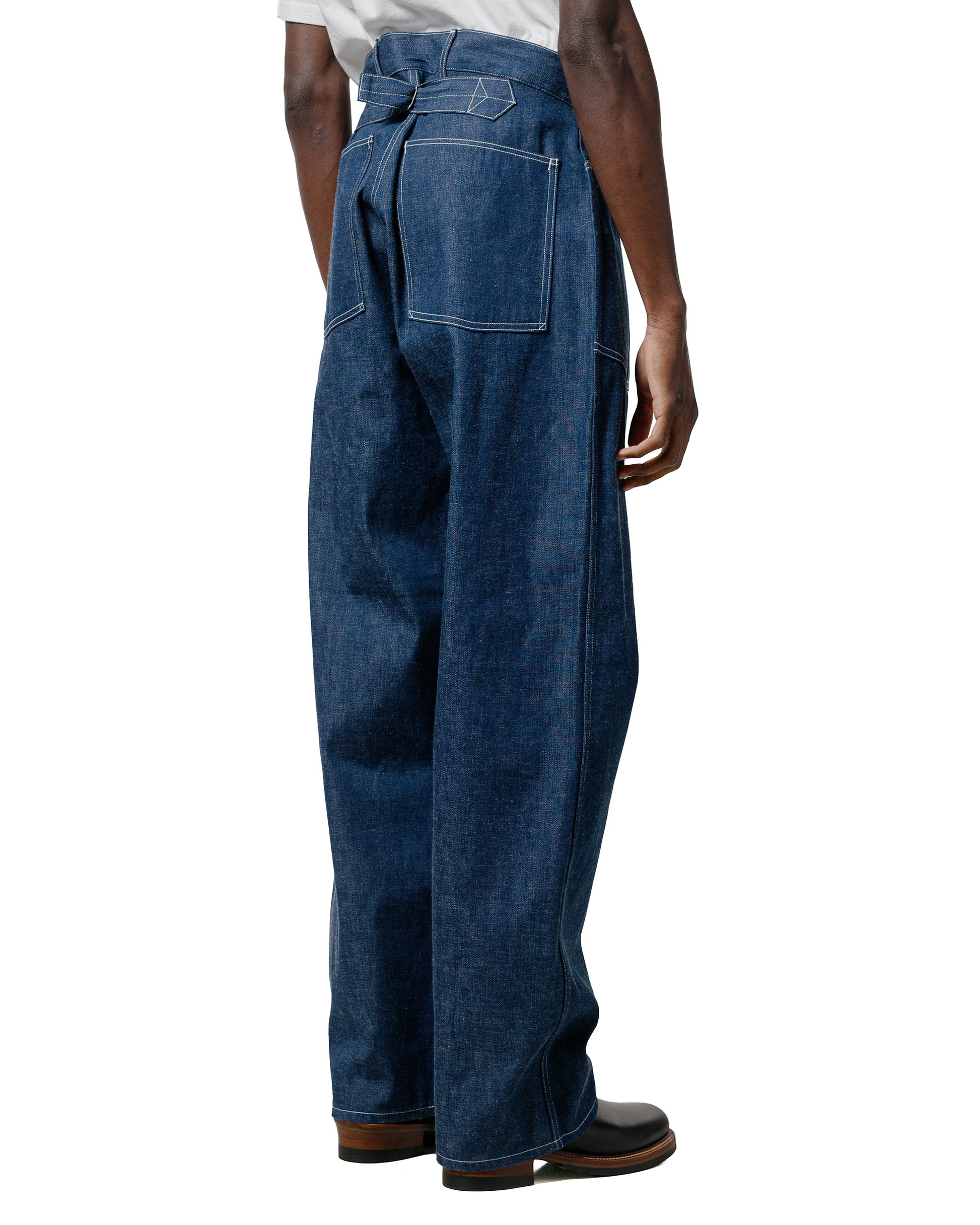 lost & found The Real McCoy's The Real McCoy's MP25002 Trousers, Working, Denim, Blue Indigo