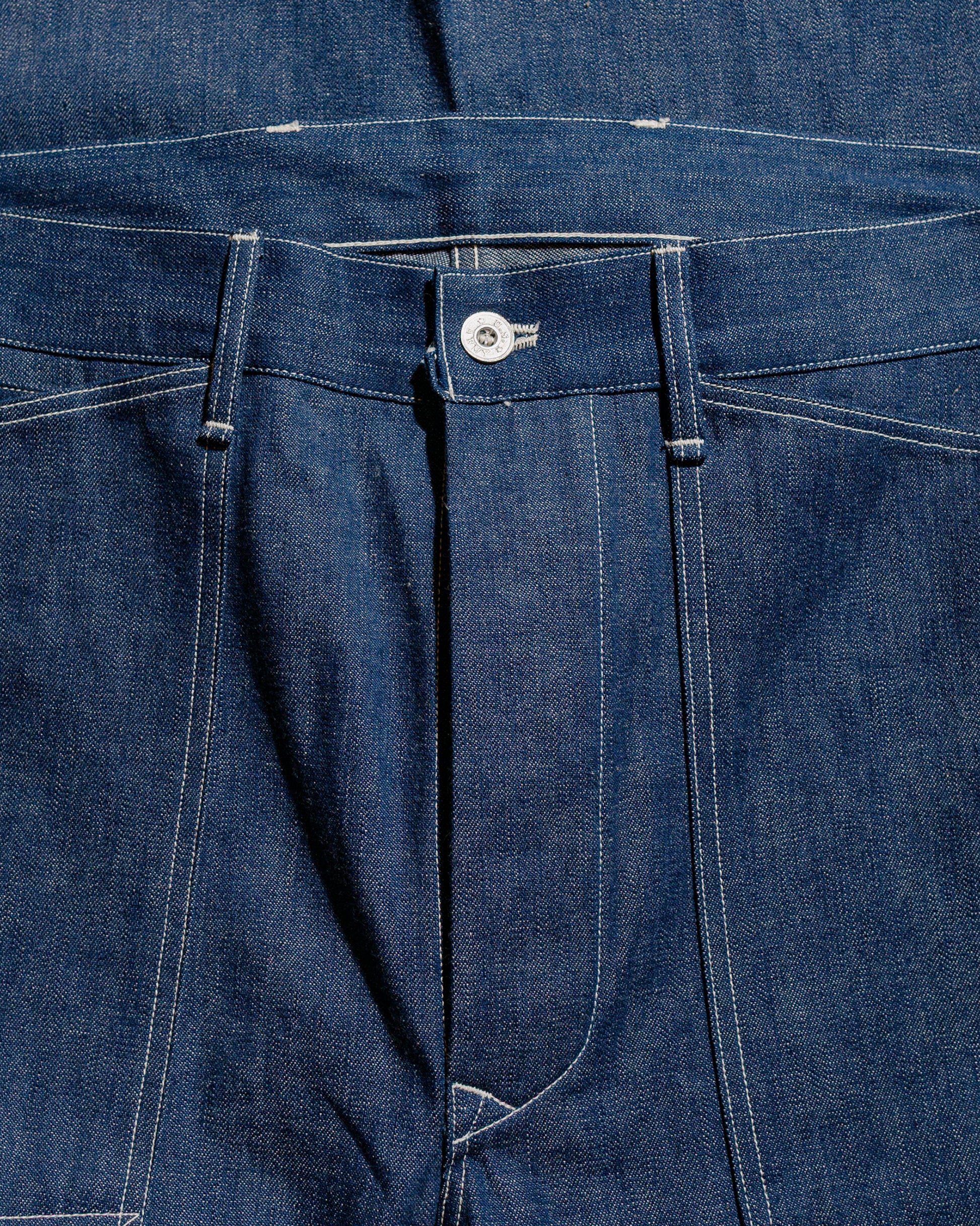 lost & found The Real McCoy's The Real McCoy's MP25002 Trousers, Working, Denim, Blue Indigo