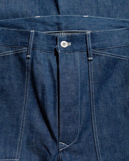 lost & found The Real McCoy's The Real McCoy's MP25002 Trousers, Working, Denim, Blue Indigo