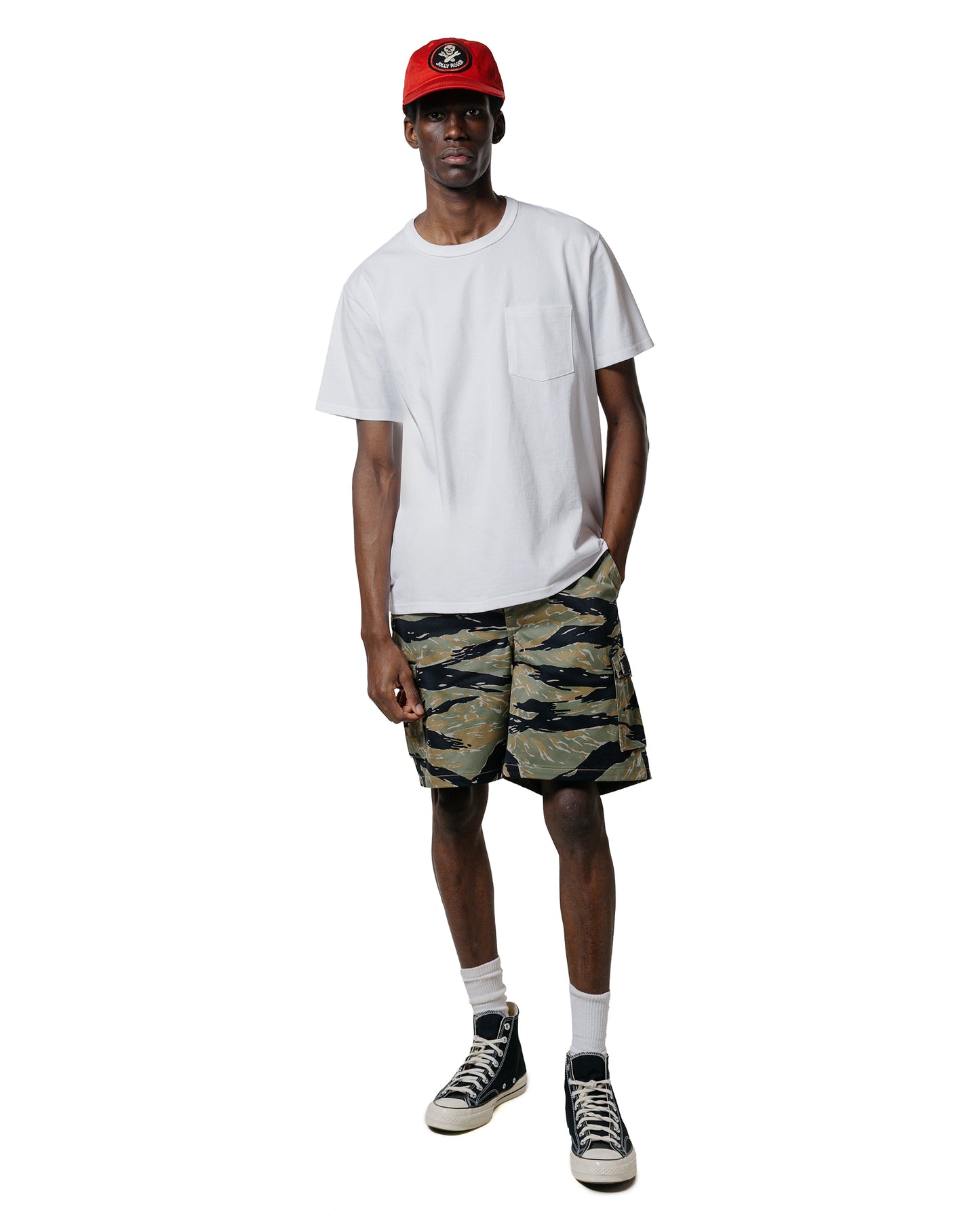 lost & found The Real McCoy's The Real McCoy's MP25004 Tiger Camouflage Shorts / Tadpole Green