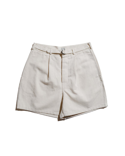 lost & found The Real McCoy's The Real McCoy's MP25014 Belted Shorts / Cotton-Hemp Beige