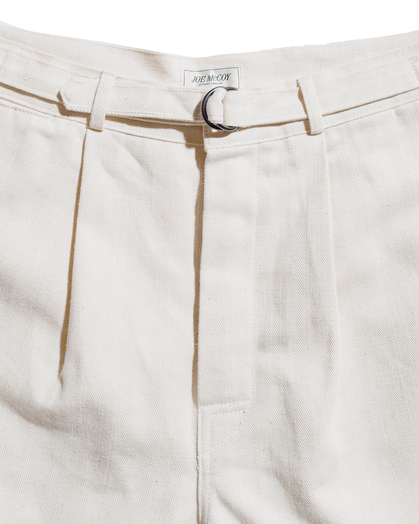 lost & found The Real McCoy's The Real McCoy's MP25014 Belted Shorts / Cotton-Hemp Beige