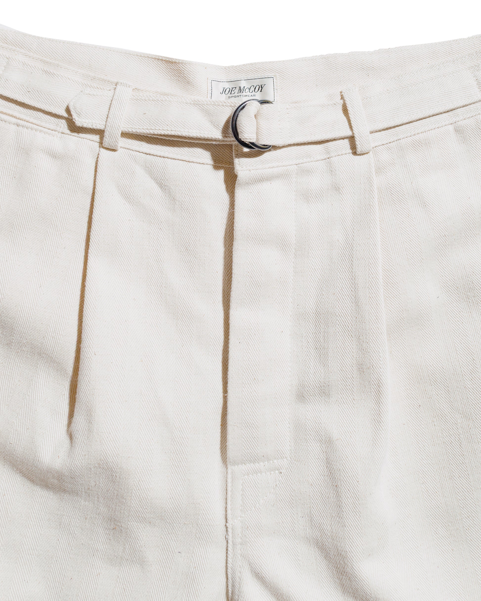 lost & found The Real McCoy's The Real McCoy's MP25014 Belted Shorts / Cotton-Hemp Beige