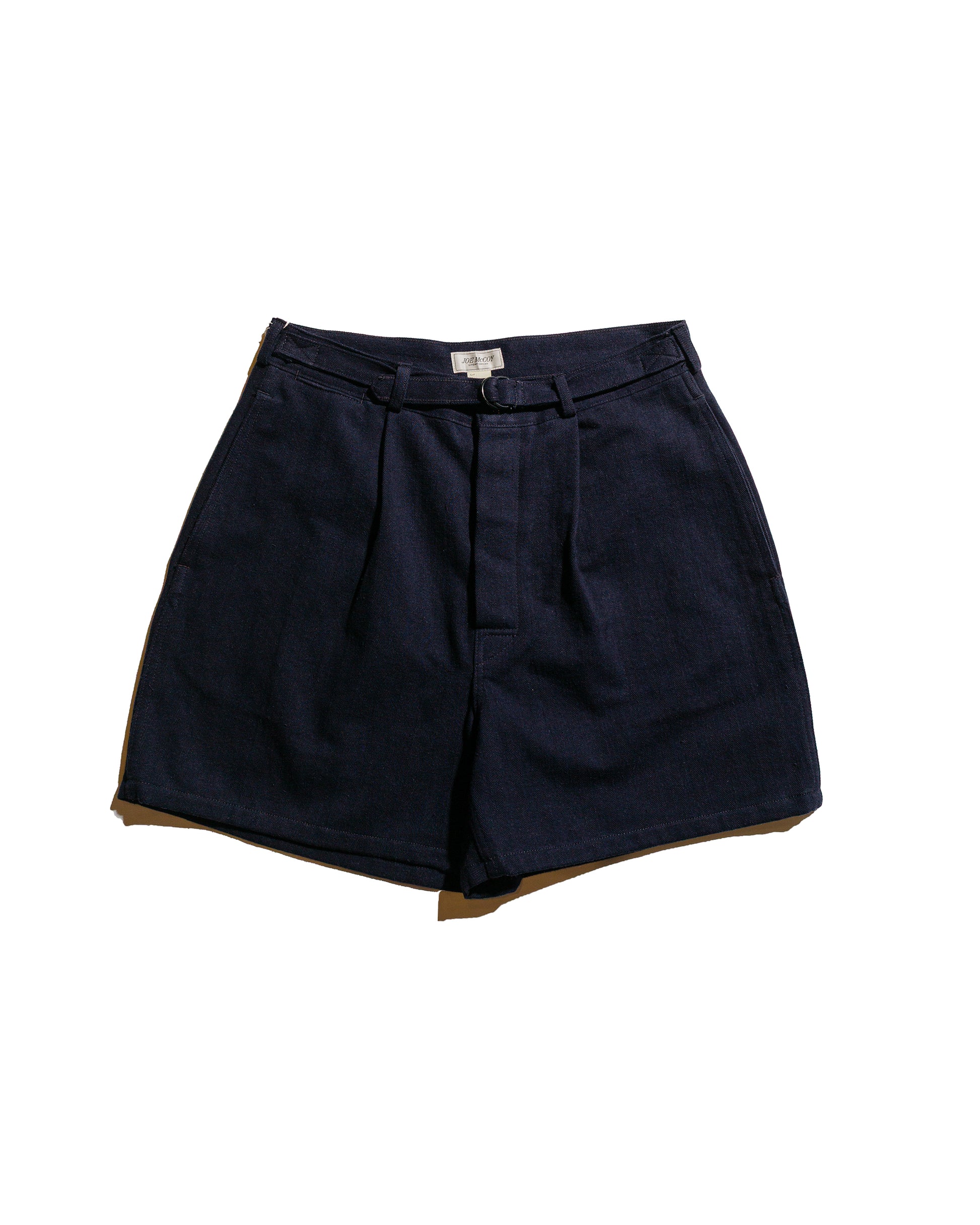 lost & found The Real McCoy's The Real McCoy's MP25014 Belted Shorts / Cotton-Hemp Navy