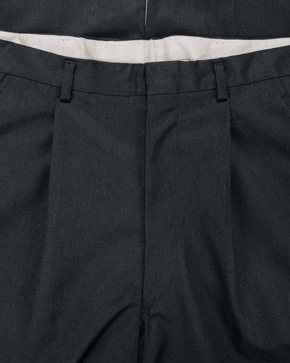 lost & found The Real McCoy's The Real McCoy's MP25101 Single-Pleat Wool Trousers Charcoal