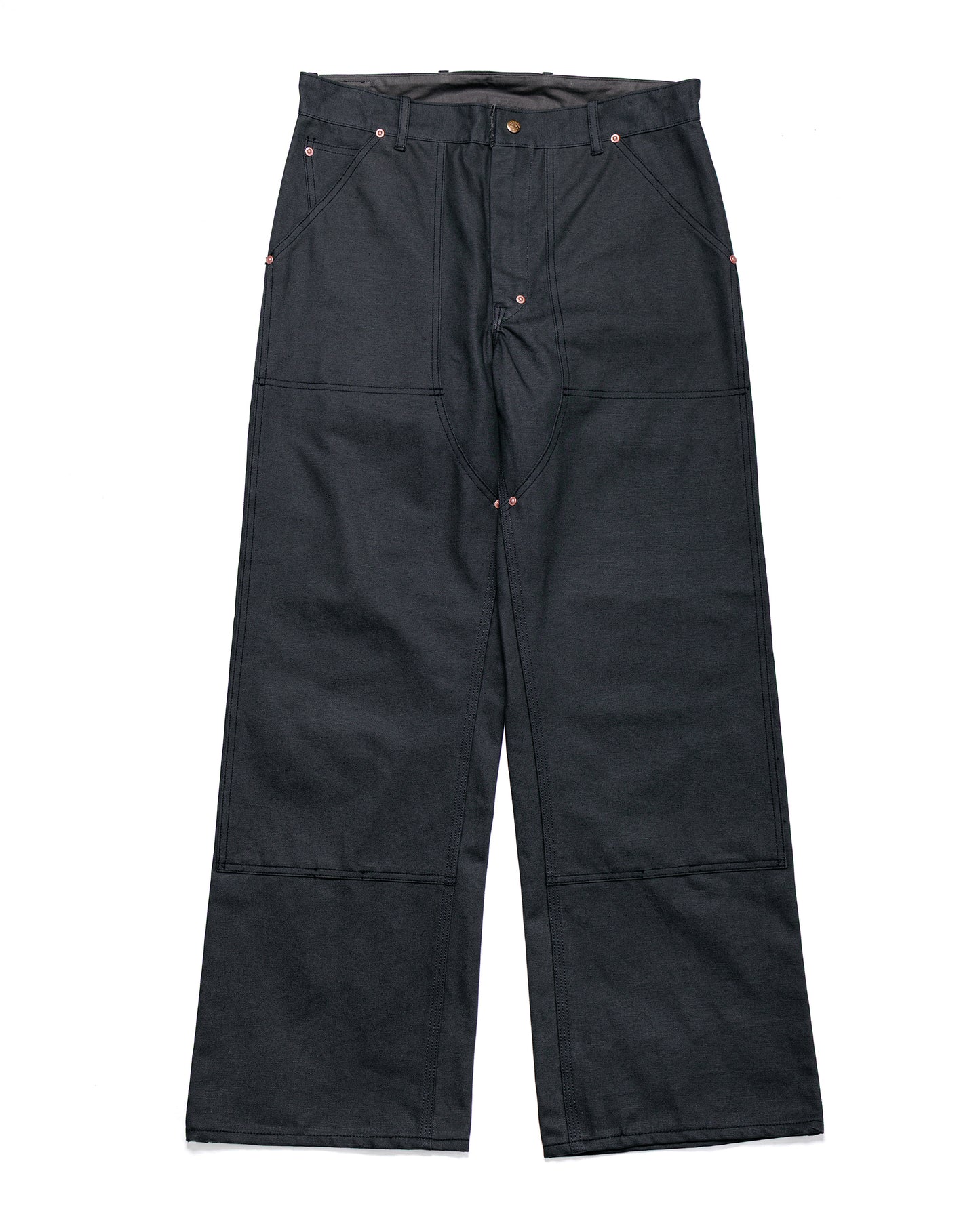 lost & found The Real McCoy's The Real McCoy's MP25102 Double-Knee Work Trousers Charcoal