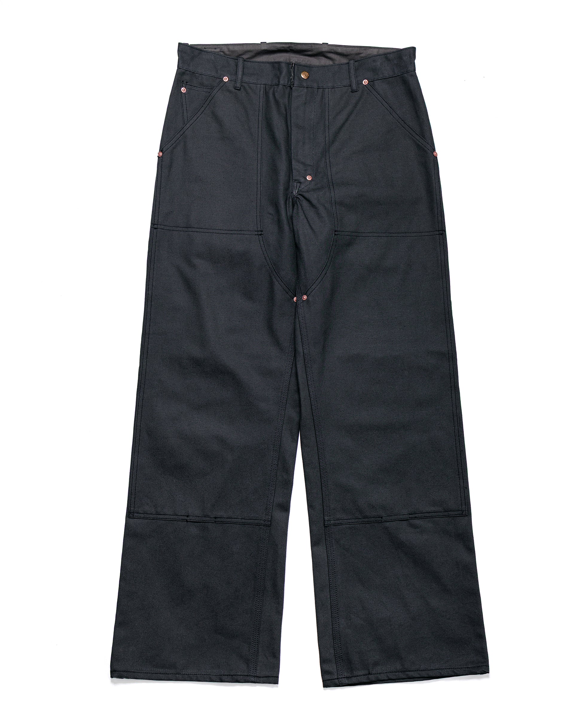 lost & found The Real McCoy's The Real McCoy's MP25102 Double-Knee Work Trousers Charcoal