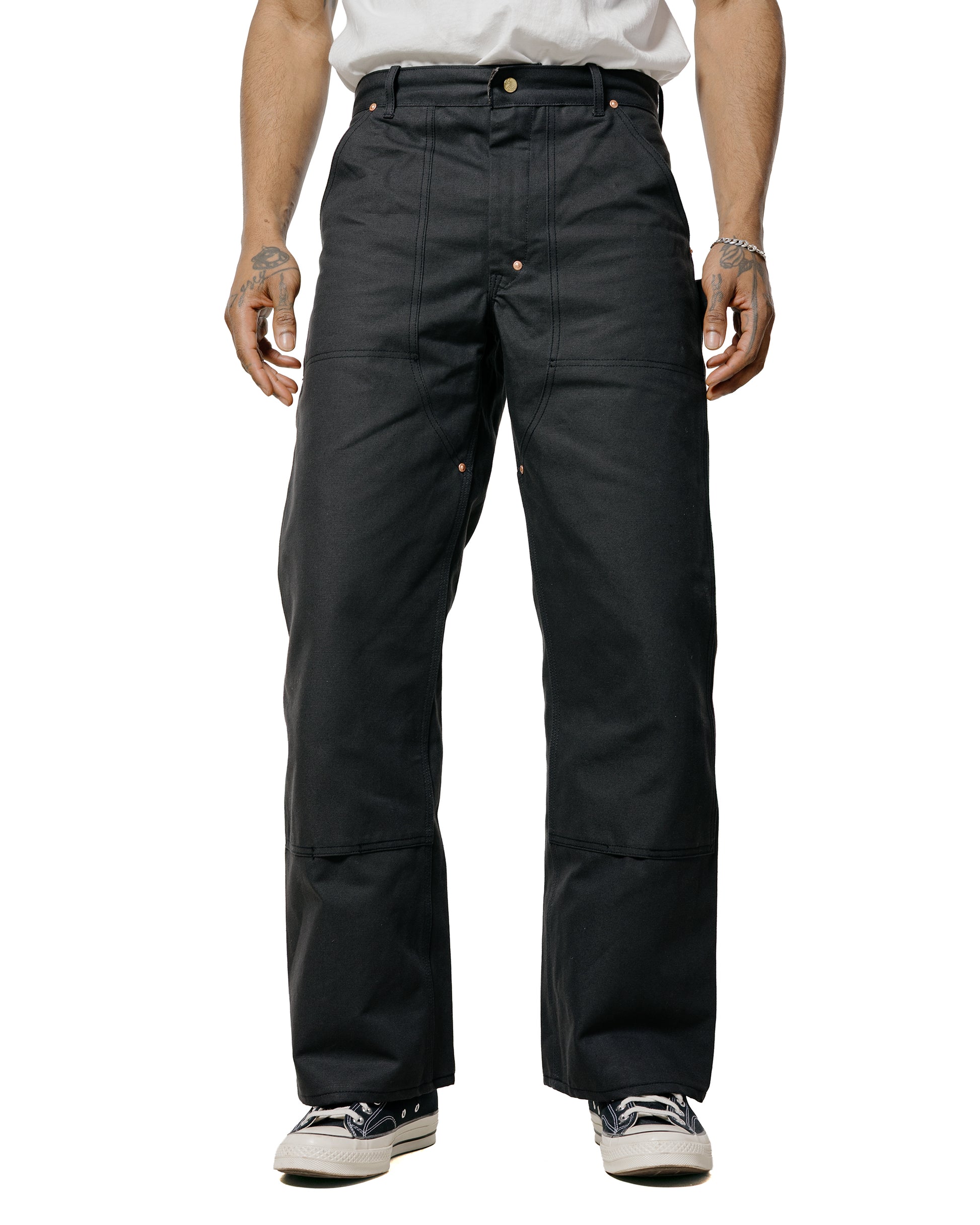lost & found The Real McCoy's The Real McCoy's MP25102 Double-Knee Work Trousers Charcoal