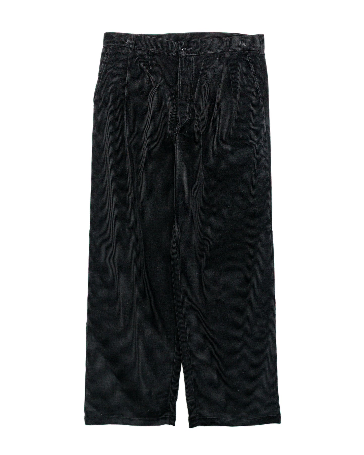 lost & found The Real McCoy's The Real McCoy's MP25105 Double-Pleat Corduroy Trousers Black