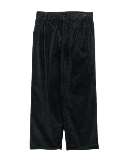 lost & found The Real McCoy's The Real McCoy's MP25105 Double-Pleat Corduroy Trousers Black