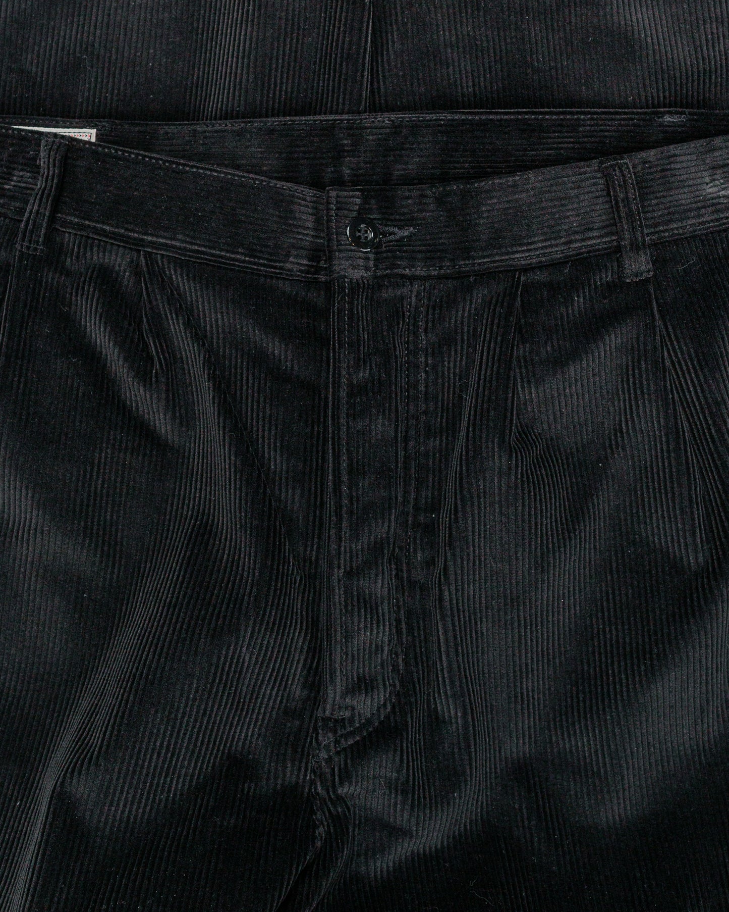 lost & found The Real McCoy's The Real McCoy's MP25105 Double-Pleat Corduroy Trousers Black
