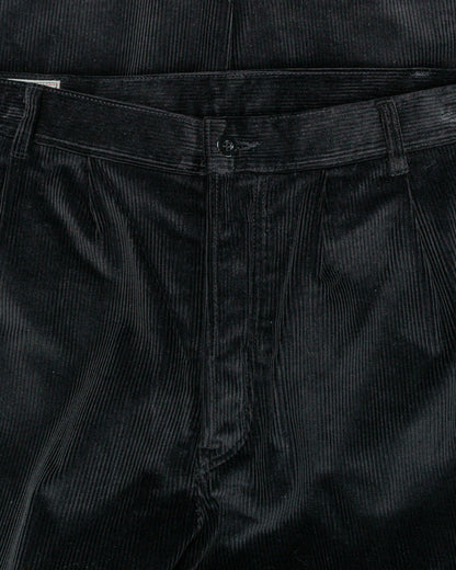 lost & found The Real McCoy's The Real McCoy's MP25105 Double-Pleat Corduroy Trousers Black