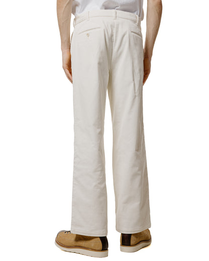 lost & found The Real McCoy's The Real McCoy's MP25105 Double-Pleat Corduroy Trousers White