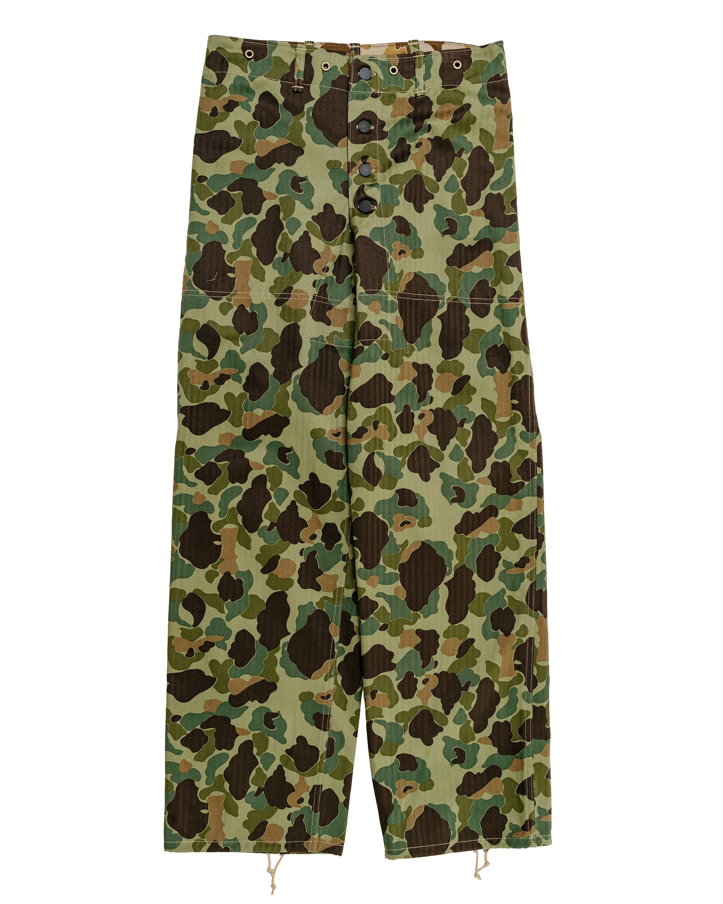 The Real McCoy's MP26001 P1944 Reversible Frogskin Camouflage Trousers Green