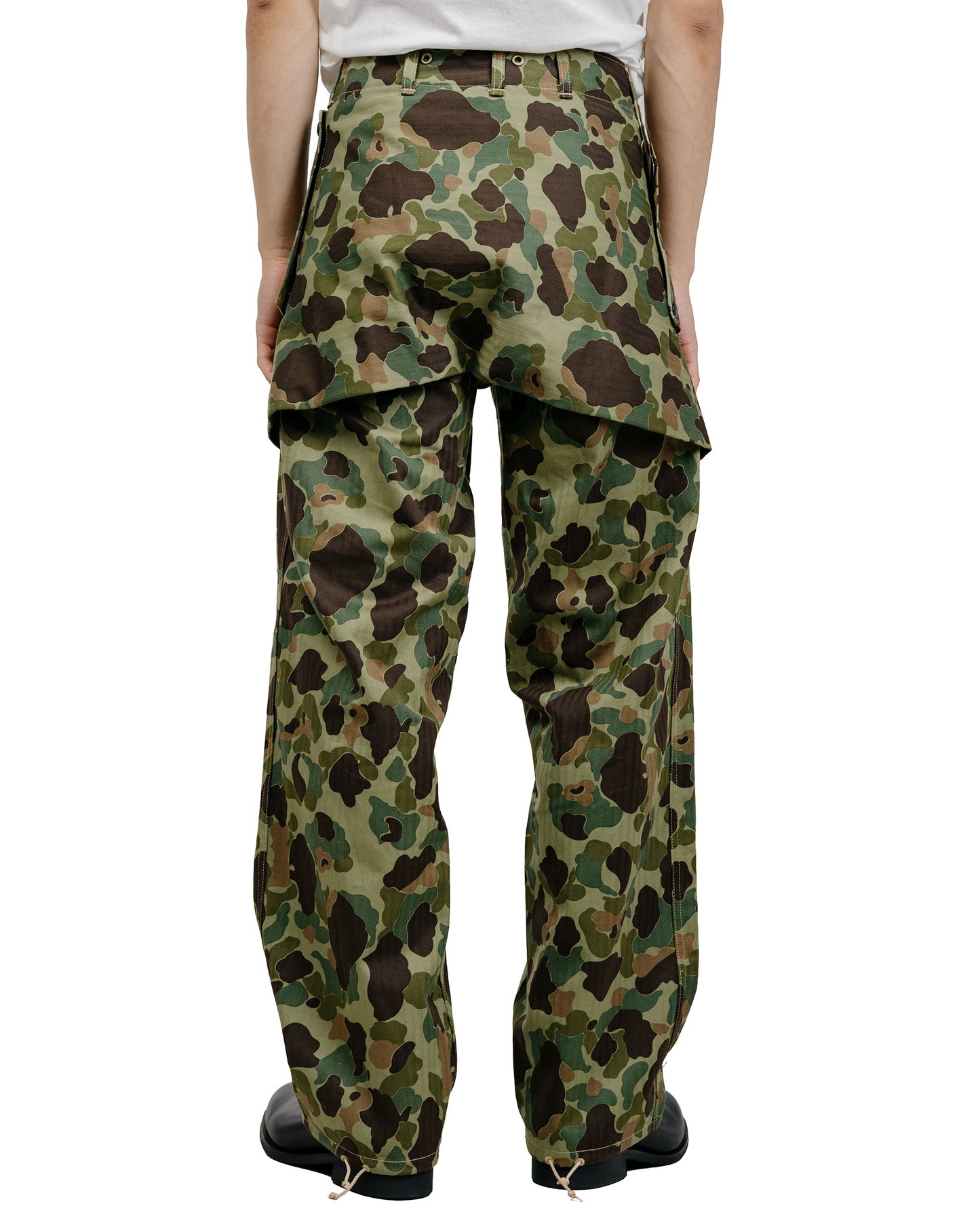 The Real McCoy's MP26001 P1944 Reversible Frogskin Camouflage Trousers Green