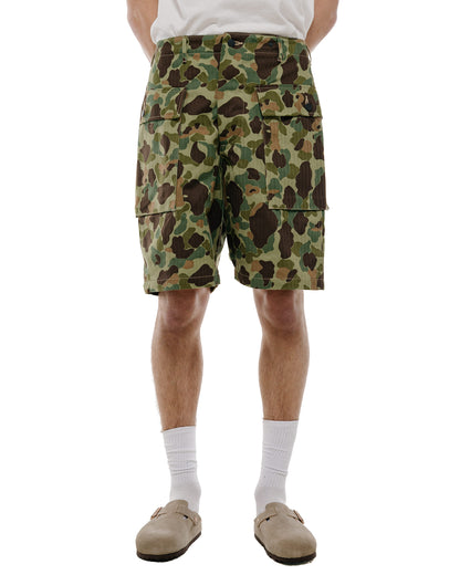 The Real McCoy's MP26002 Reversible Frogskin Camouflage Shorts Green
