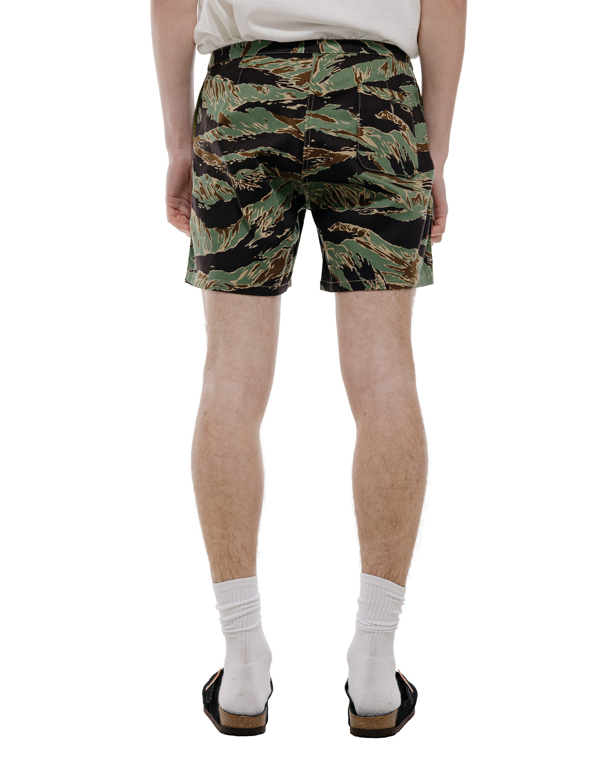 The Real McCoy's MP26004 Tiger Camouflage Swim Shorts / John Wayne Green