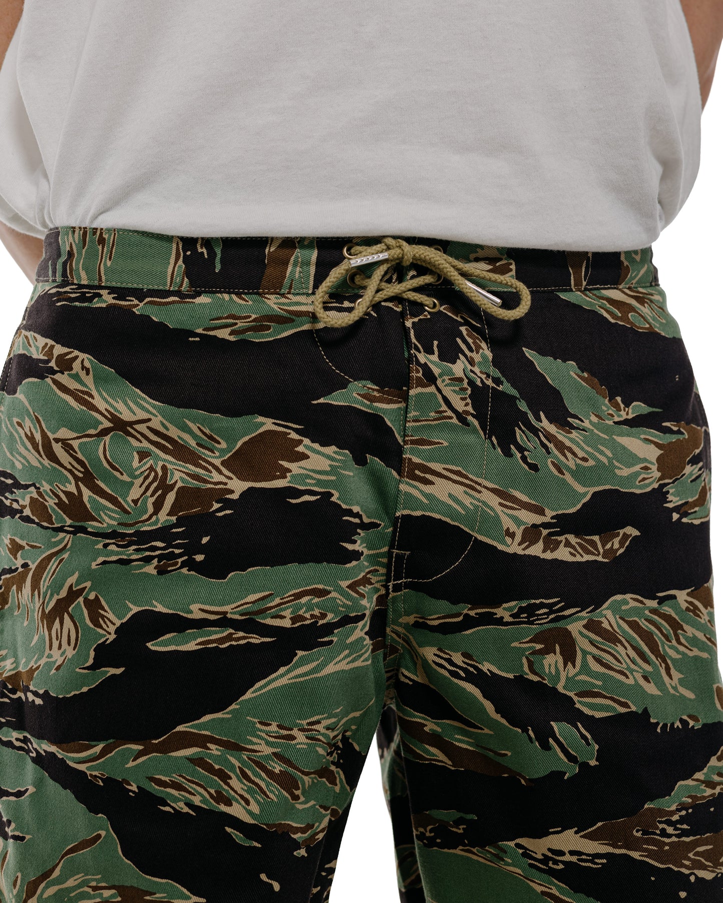 The Real McCoy's MP26004 Tiger Camouflage Swim Shorts / John Wayne Green