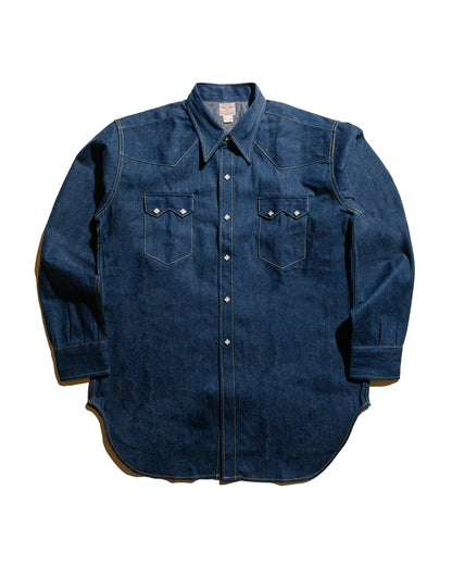 lost & found The Real McCoy's The Real McCoy's MS22003 Denim Western Shirt / Sawtooth Indigo