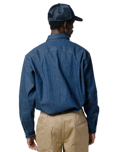 lost & found The Real McCoy's The Real McCoy's MS22003 Denim Western Shirt / Sawtooth Indigo