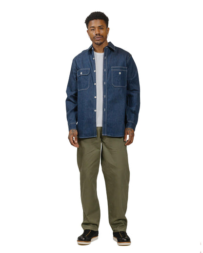 lost & found The Real McCoy's The Real McCoy's MS22103 8HU Denim Serviceman Shirt Indigo