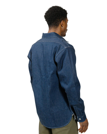 lost & found The Real McCoy's The Real McCoy's MS22103 8HU Denim Serviceman Shirt Indigo