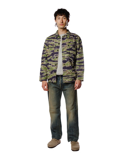 lost & found The Real McCoy's The Real McCoy's MS23002 Tiger Camouflage Shirt / Late War Green