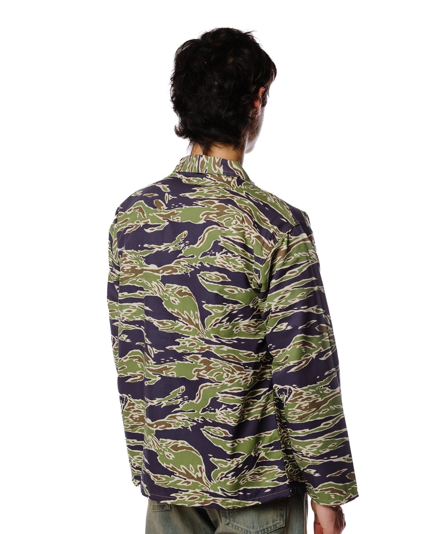lost & found The Real McCoy's The Real McCoy's MS23002 Tiger Camouflage Shirt / Late War Green