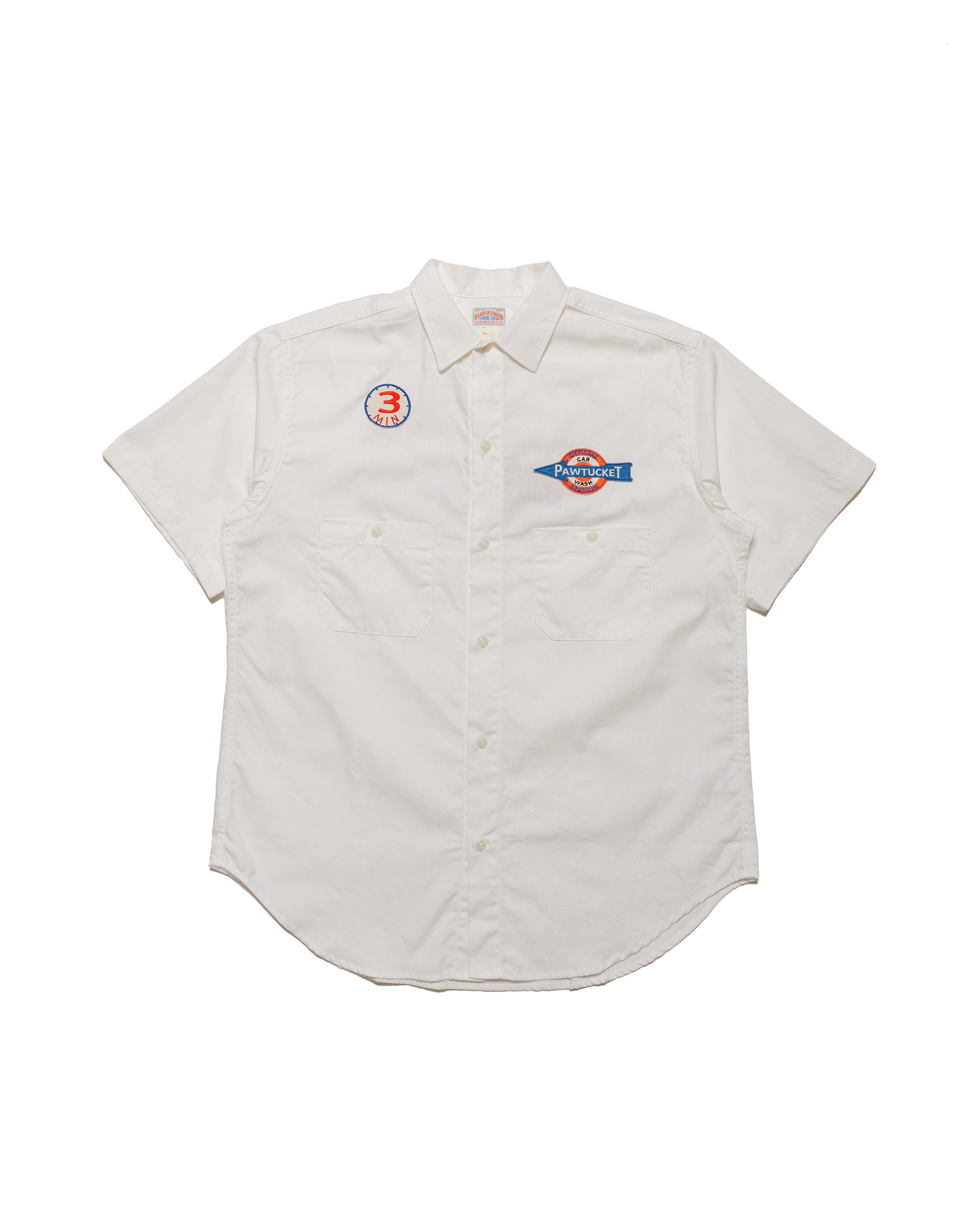lost & found The Real McCoy's The Real McCoy's MS24005 Cotton Serviceman Shirt / Pawtucket White