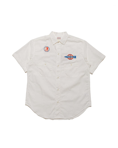 lost & found The Real McCoy's The Real McCoy's MS24005 Cotton Serviceman Shirt / Pawtucket White