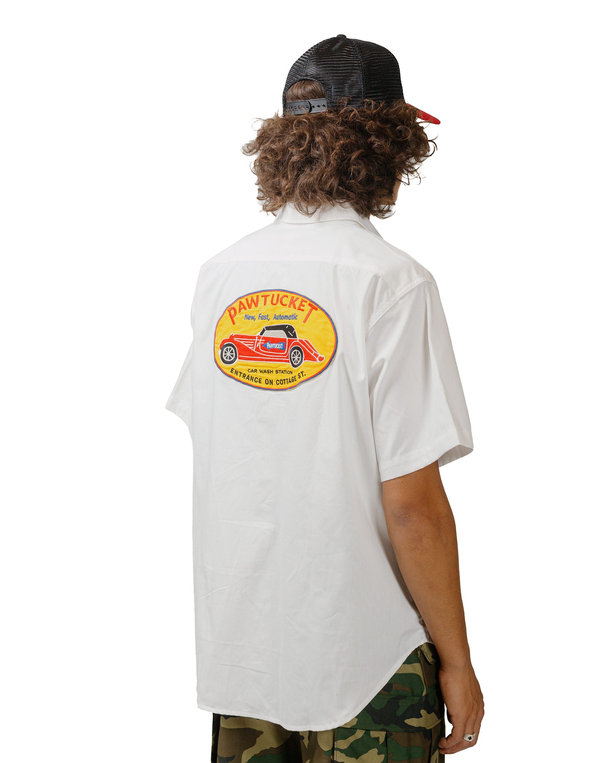 lost & found The Real McCoy's The Real McCoy's MS24005 Cotton Serviceman Shirt / Pawtucket White