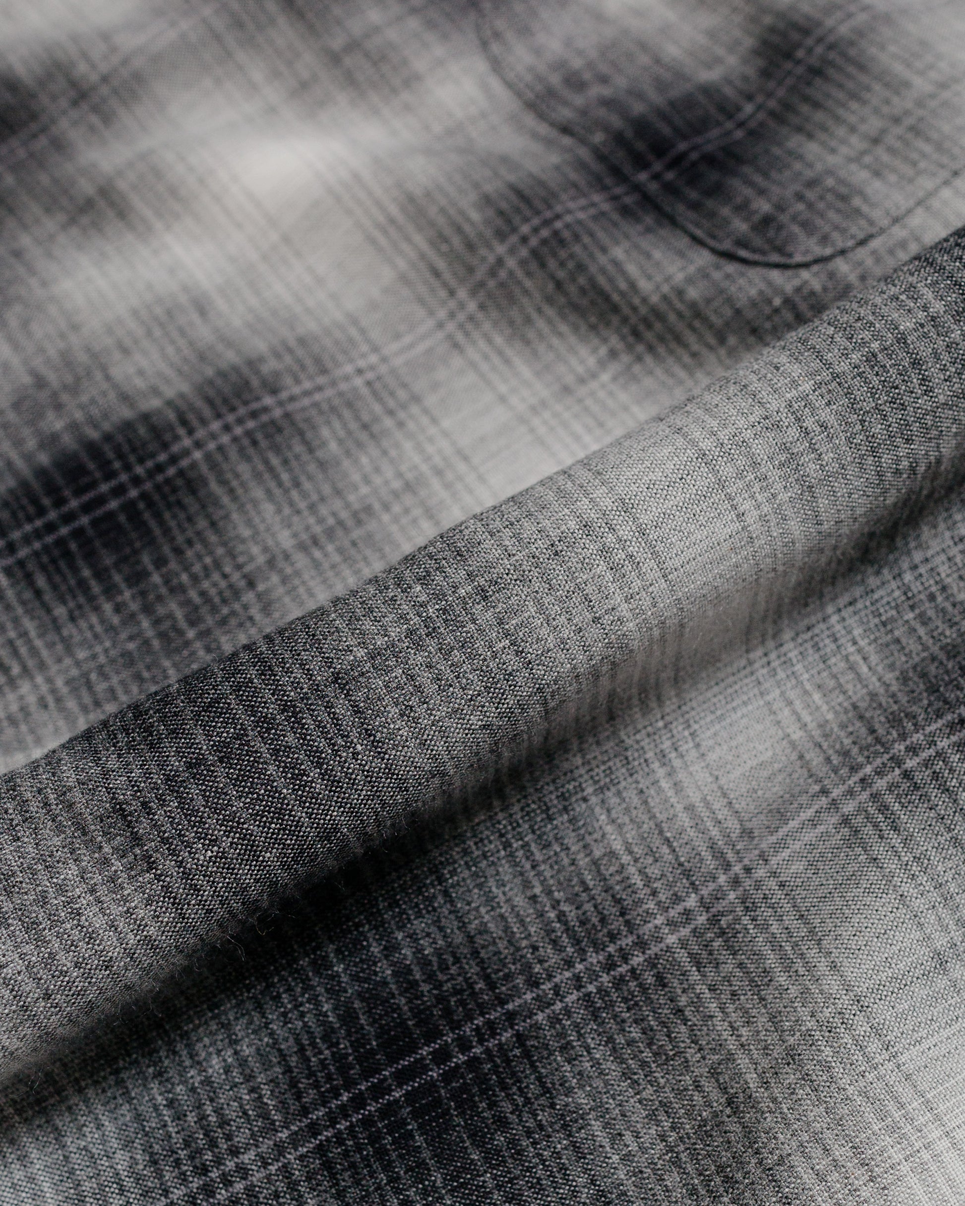 lost & found The Real McCoy's The Real McCoy's MS24006 Ombre Cotton Rayon Open Collar Shirt Gray