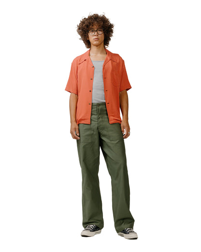 lost & found The Real McCoy's The Real McCoy's MS24008 Silk Rayon Open Collar Shirt Orange