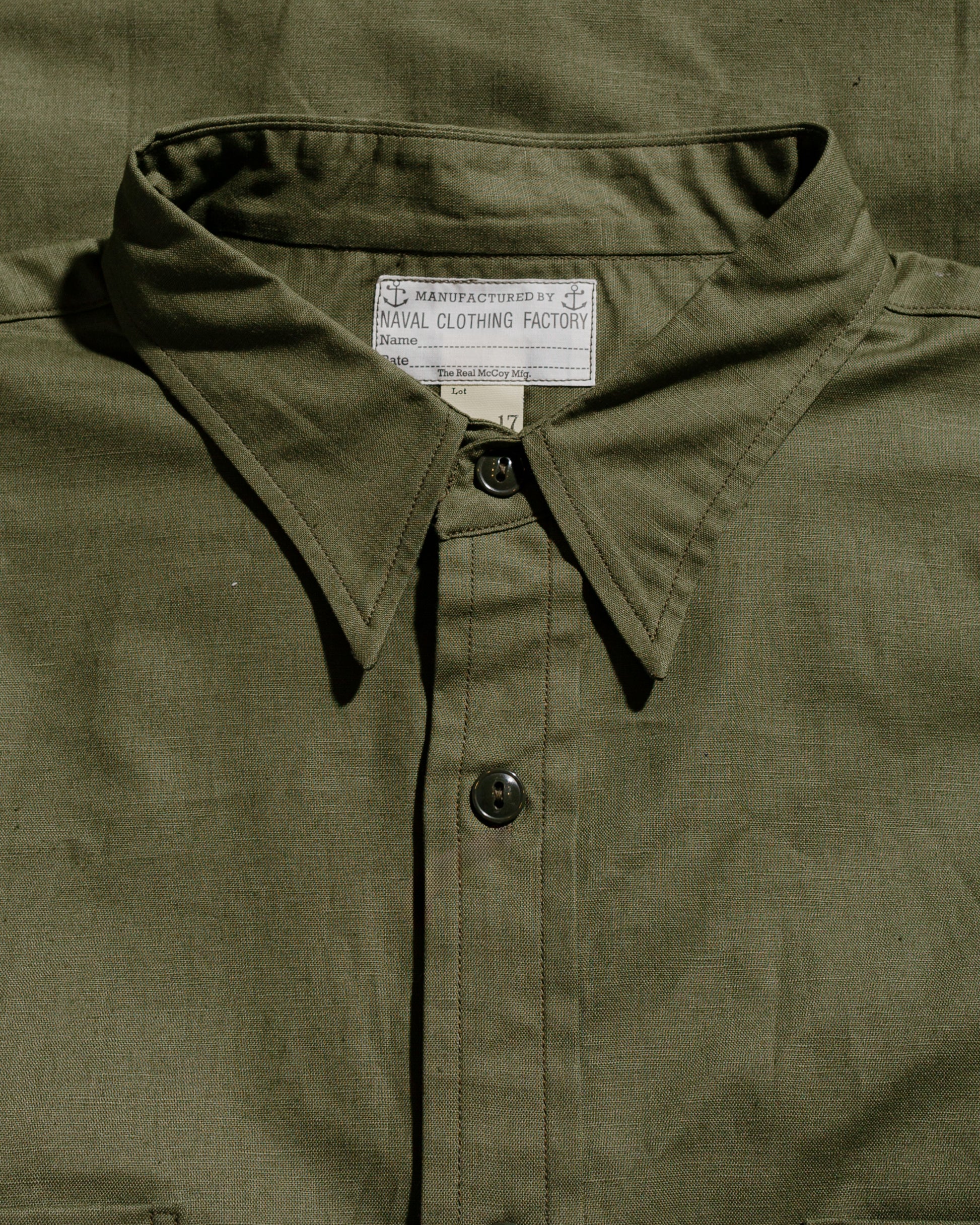 lost & found The Real McCoy's The Real McCoy's MS24101 N-3 Shirt L/S (Modify) Olive